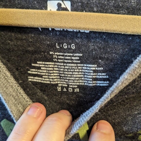 Fanatics Oakland Athletics Jungle Tri-Blend T-Shirt | Size L - Picture 4 of 5